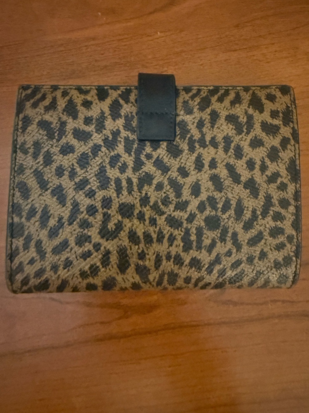 Celine Leopard Print Card Wallet - Brown & Black - Picture 8 of 12